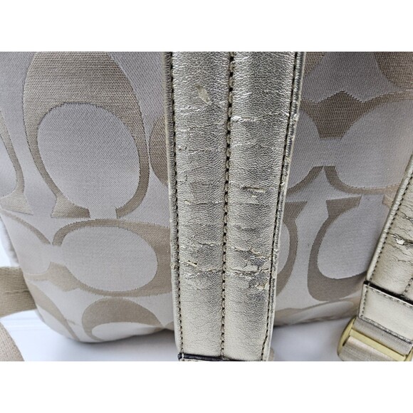 Coach Signature F20795 Poppy Backpack Bookbag - Picture 13 of 16
